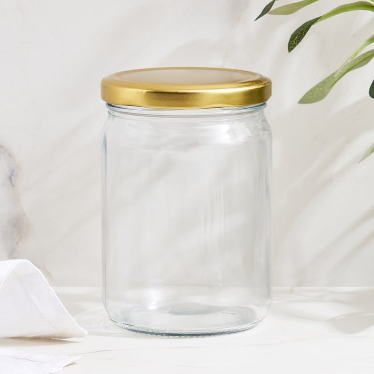 Corsica Maria Set of 2 Glass Storage Jars with Lid - 500ml