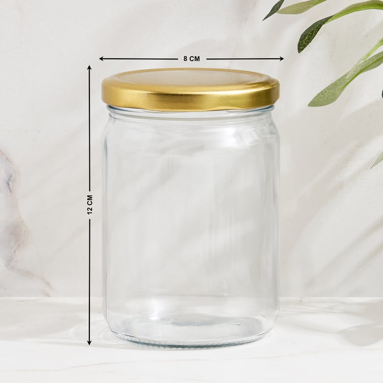 Corsica Maria Set of 2 Glass Storage Jars with Lid - 500ml