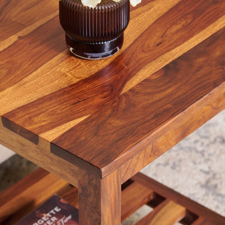 Adana Grand Sheesham Wood End Table - Honey