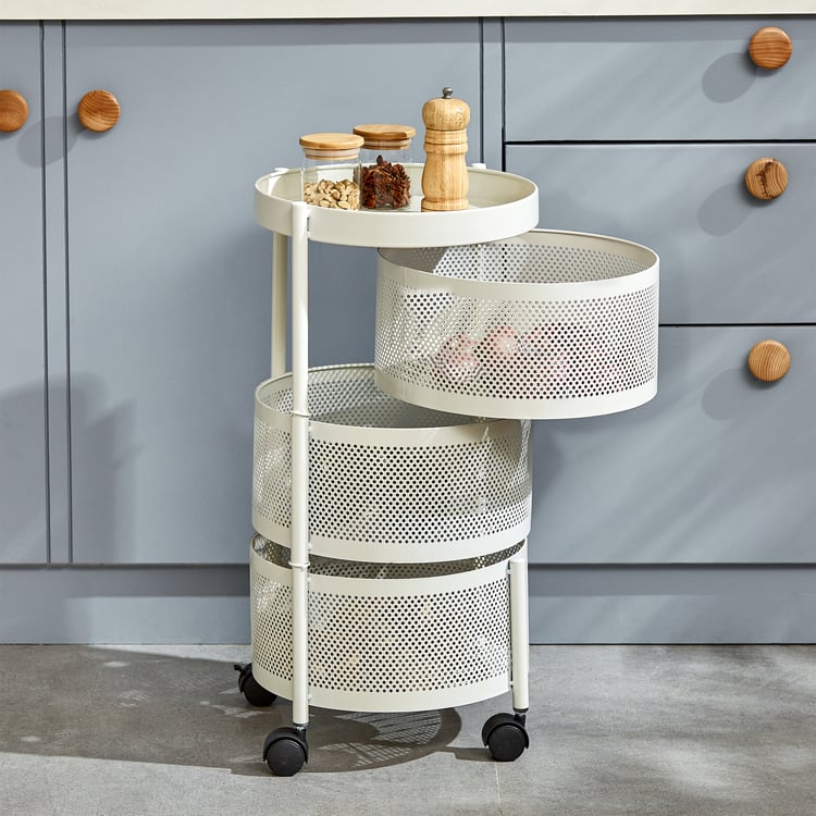 Corsica Tranzit 3-Tier Trolley - White