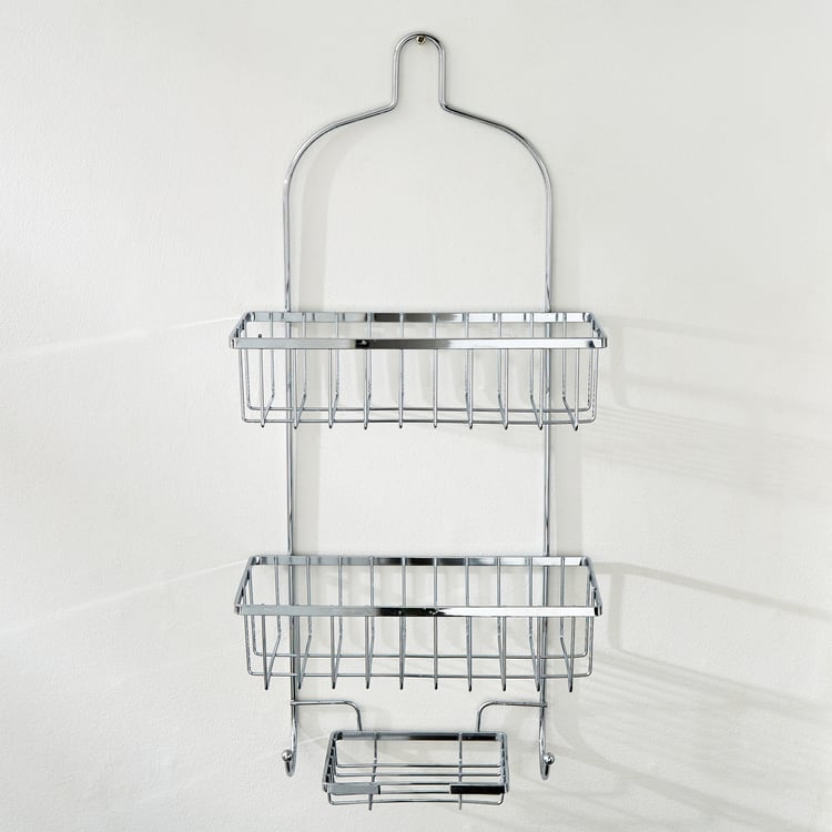 Orion Chester Metal 2-Tier Shower Caddy with Soap Holder