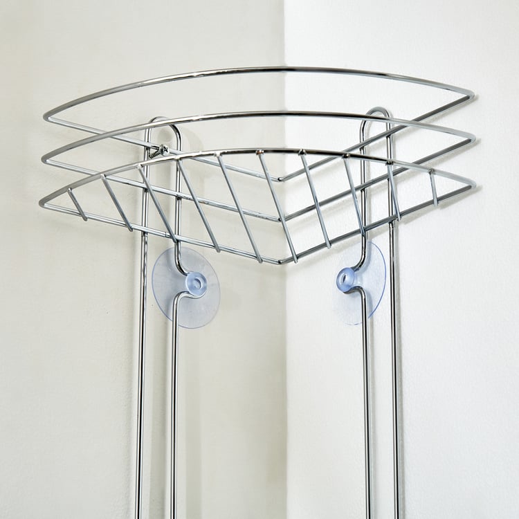 Orion Chester Chrome Metal 3-Tier Corner Shower Caddy