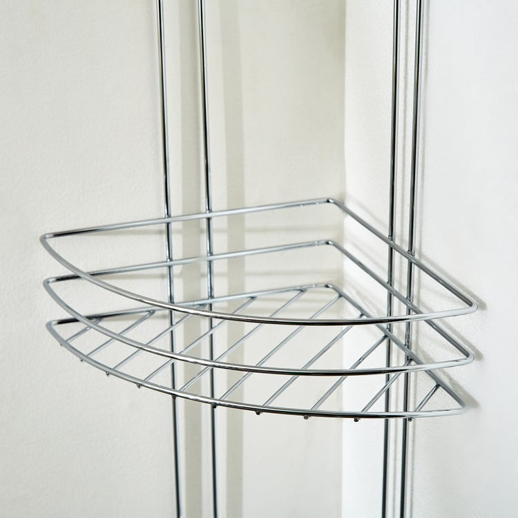 Orion Chester Chrome Metal 3-Tier Corner Shower Caddy