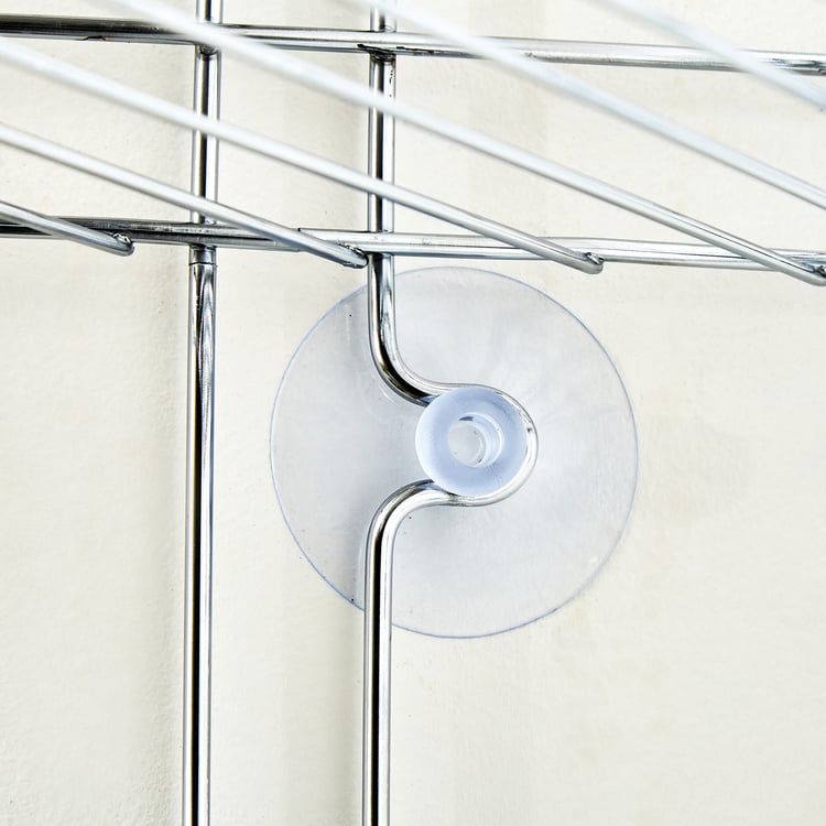 Orion Chester Chrome Metal 3-Tier Corner Shower Caddy