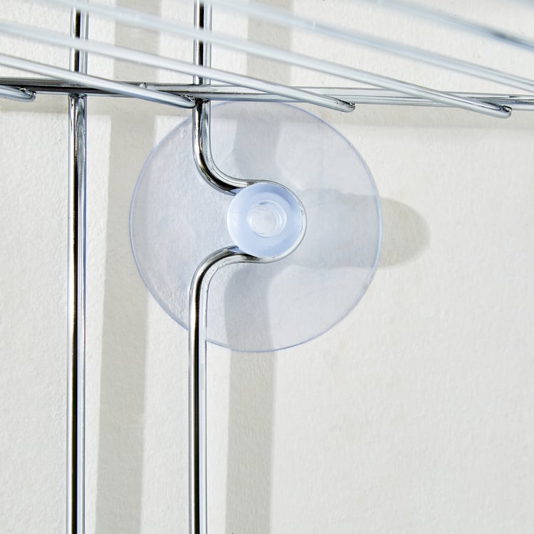 Orion Chester Chrome Metal 2-Tier Corner Shower Caddy
