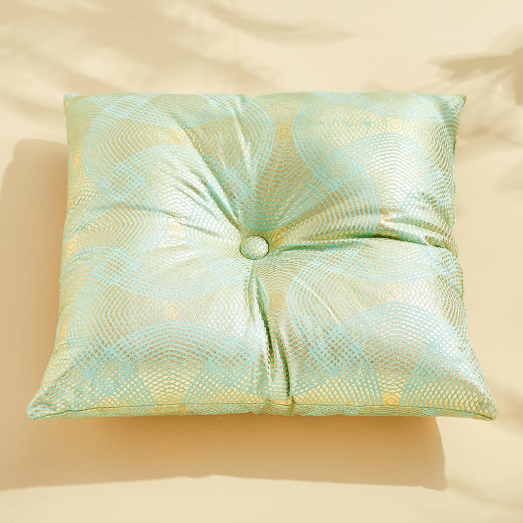 Corsica Dazzle Shimmer Foil Print Filled Cushion - 40x40cm