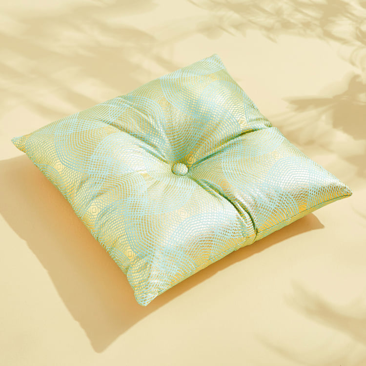 Corsica Dazzle Shimmer Foil Print Filled Cushion - 40x40cm