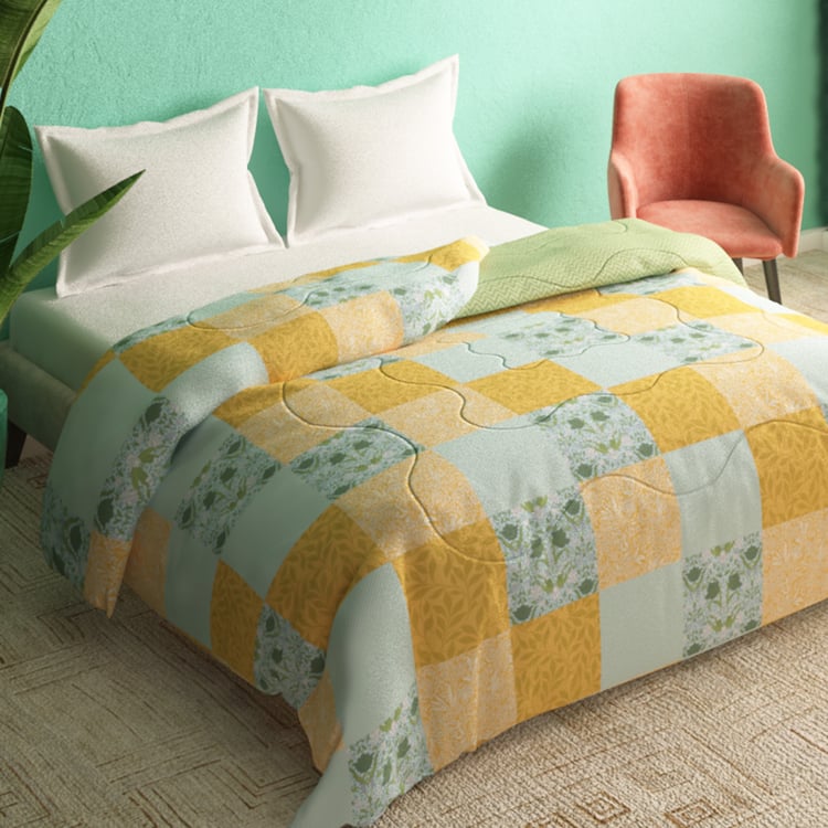 PORTICO Cadence Cotton Checked Double Comforter