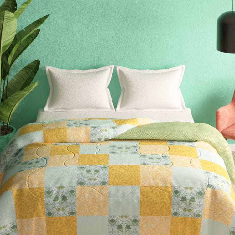 PORTICO Cadence Cotton Checked Double Comforter