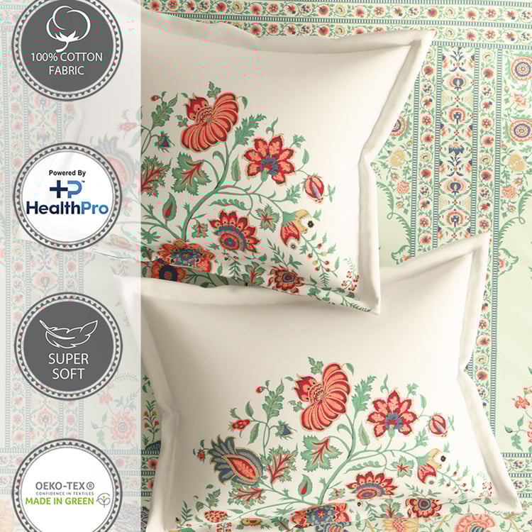 PORTICO Shalimar Cotton 144TC Printed 3Pcs Super King Bedsheet Set