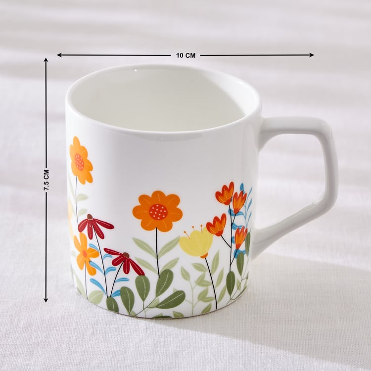 Corsica Barrett Bone China Floral Print Mug - 230ml