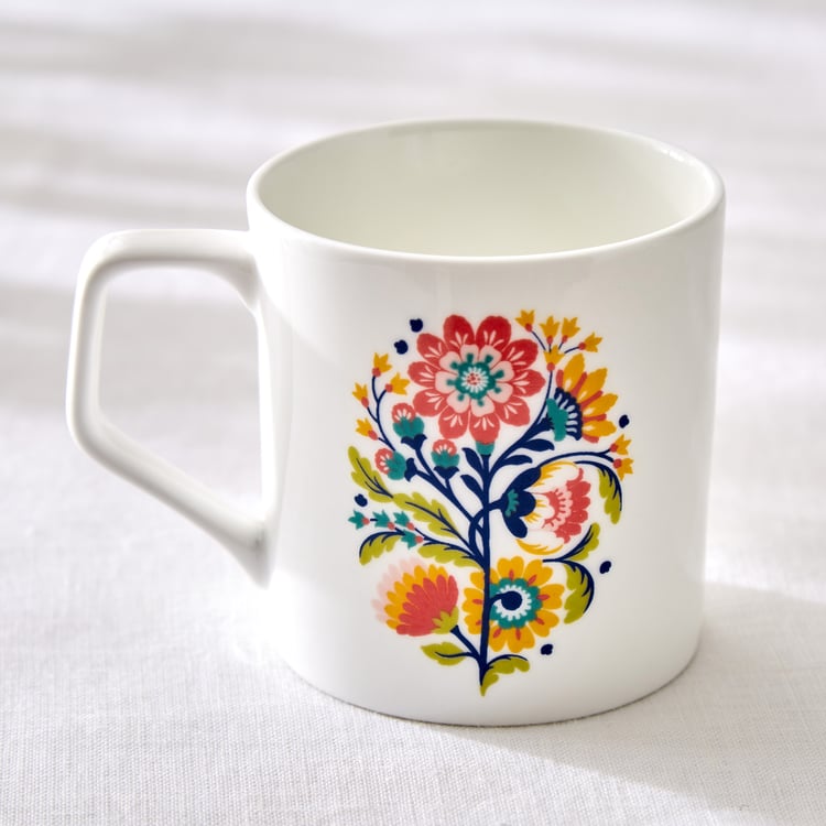 Corsica Mandarin Set of 6 Bone China Print Mugs - 230ml