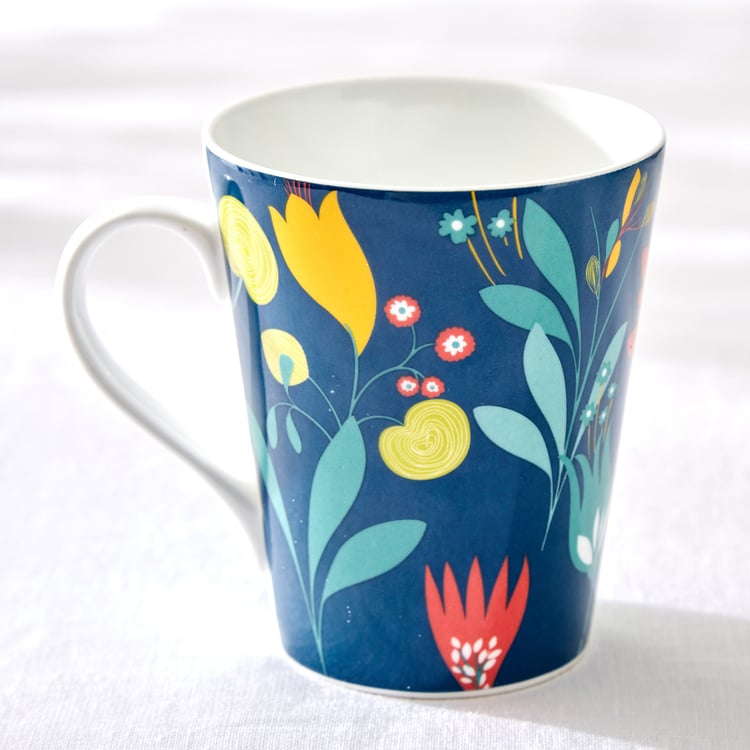 Corsica Mandarin Set of 3 Bone China Print Mugs - 340ml