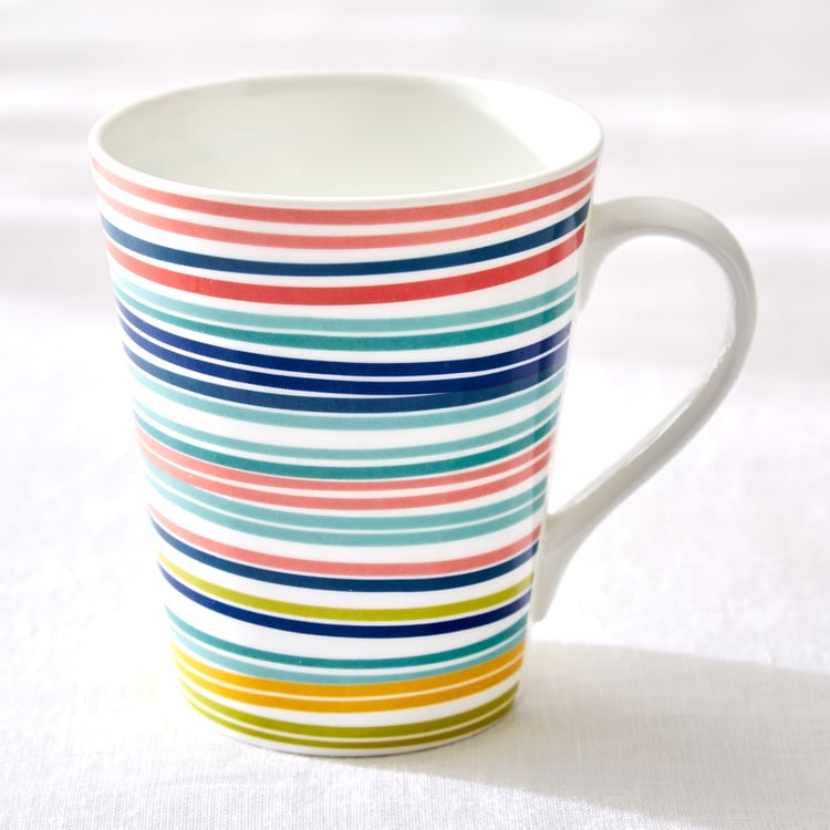 Corsica Mandarin Set of 3 Bone China Print Mugs - 340ml