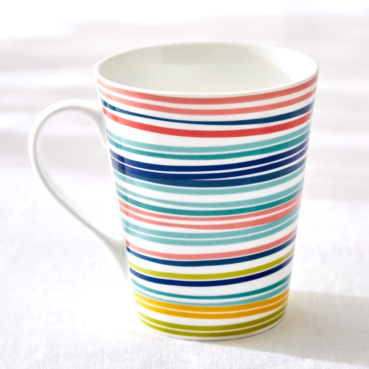 Corsica Mandarin Set of 3 Bone China Print Mugs - 340ml