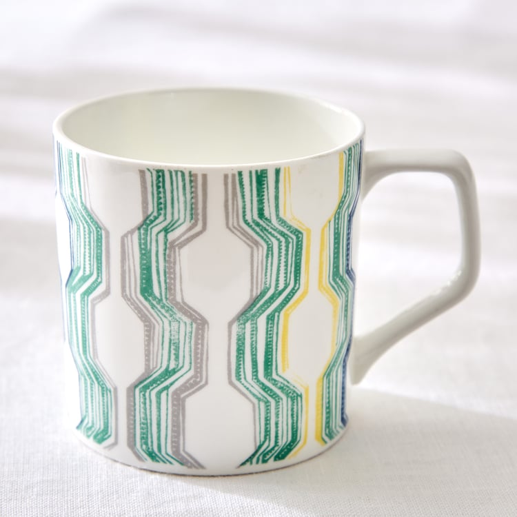 Corsica Mandarin Set of 6 Bone China Print Mugs - 230ml