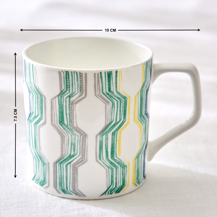 Corsica Mandarin Set of 6 Bone China Print Mugs - 230ml