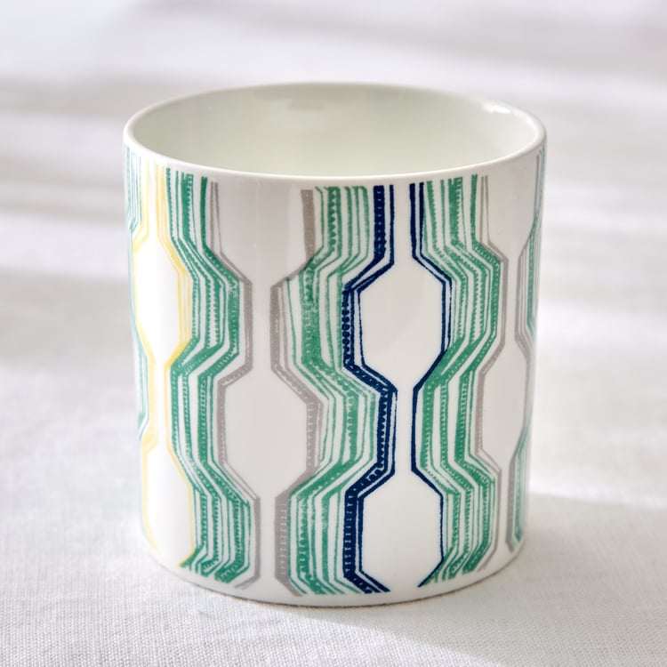 Corsica Mandarin Set of 6 Bone China Print Mugs - 230ml