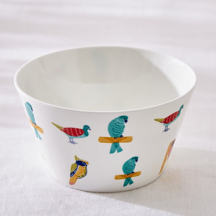 Corsica Mandarin Set of 3 Bone China Printed Bowls - 470ml