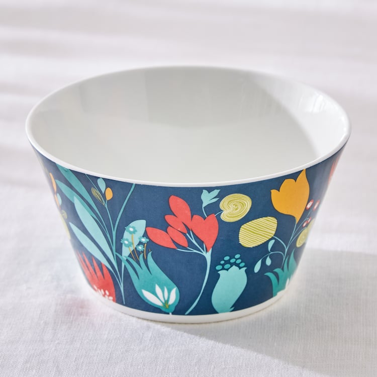 Corsica Mandarin Set of 3 Bone China Printed Bowls - 470ml