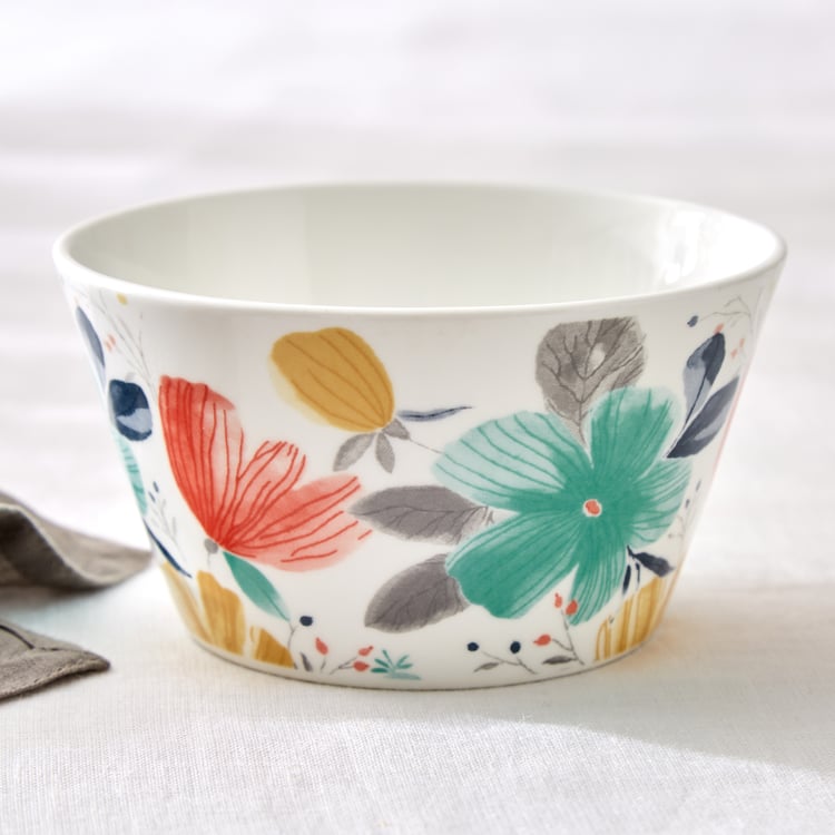 Corsica Mandarin Set of 3 Bone China Printed Serving Bowls - 470ml