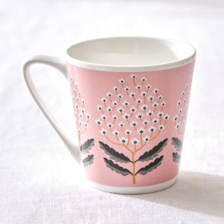 Corsica Jurgen Set of 6 Bone China Printed Mugs - 140ml