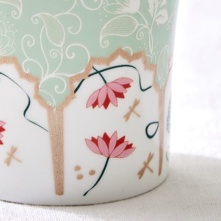 Corsica Jurgen Set of 6 Bone China Printed Mugs - 180ml