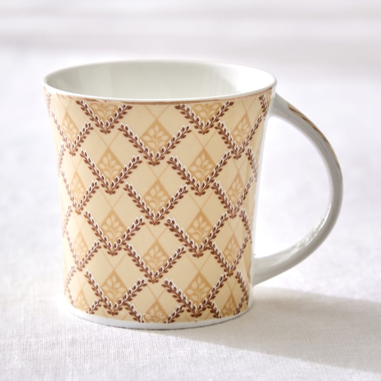 Corsica Jurgen Set of 6 Bone China Printed Mugs - 180ml