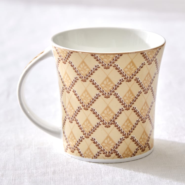 Corsica Jurgen Set of 6 Bone China Printed Mugs - 180ml