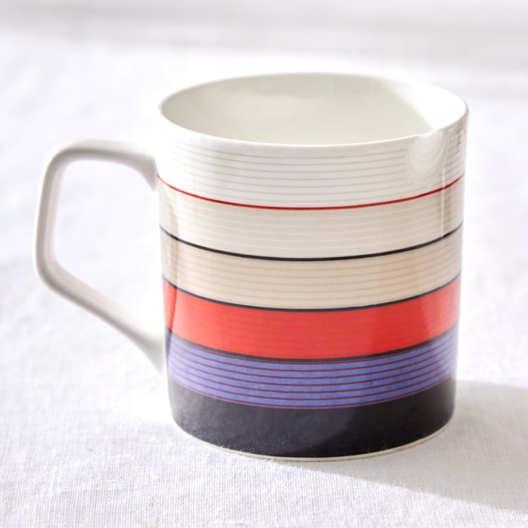 Corsica Jurgen Set of 6 Bone China Printed Mugs -  230ml