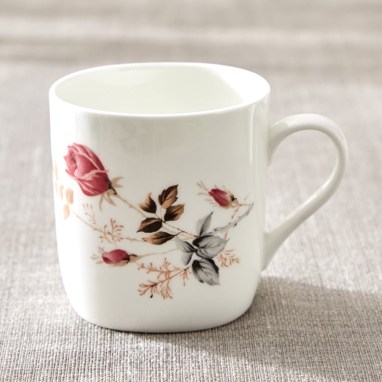 Corsica Jurgen Set of 6 Bone China Printed Mugs - 180ml