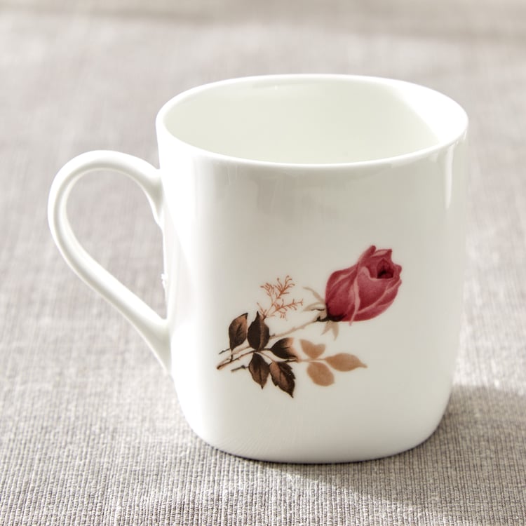 Corsica Jurgen Set of 6 Bone China Printed Mugs - 180ml