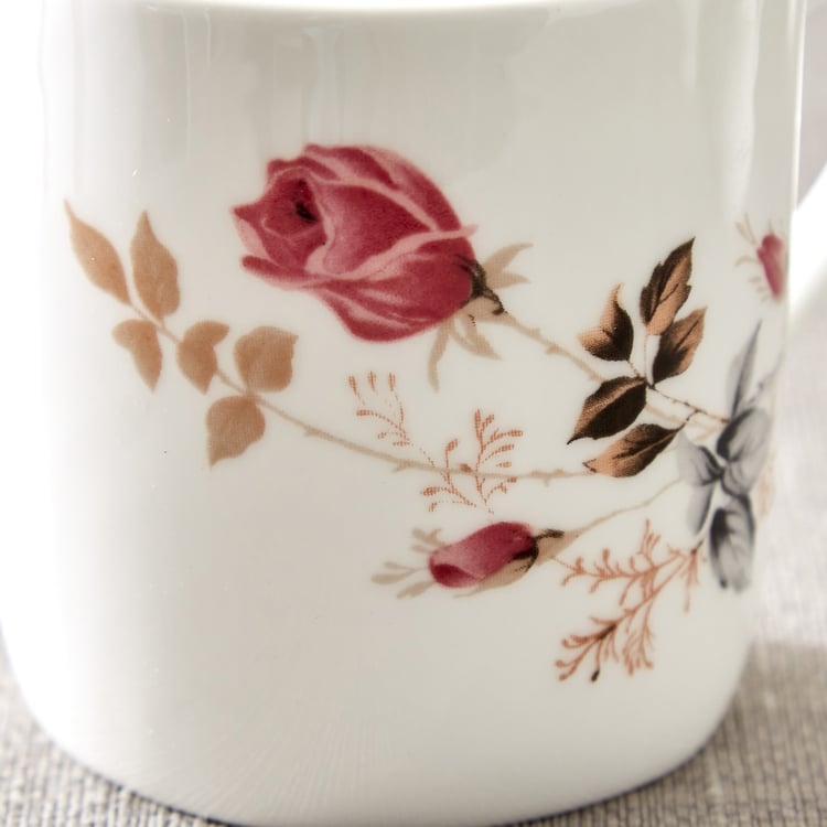 Corsica Jurgen Set of 6 Bone China Printed Mugs - 180ml