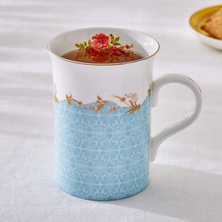 Corsica Marlene Bone China Printed Milk Mug - 370ml