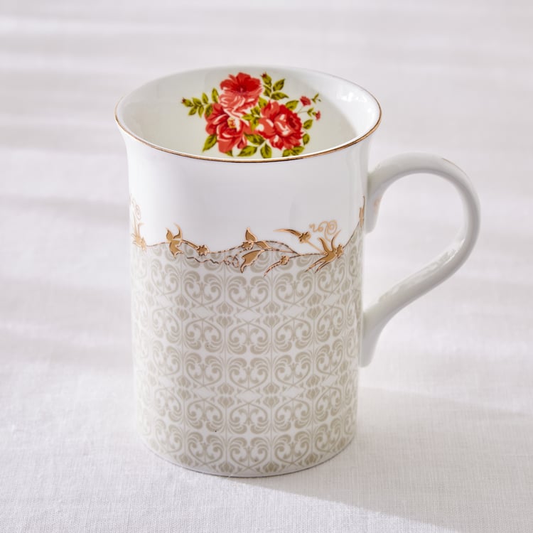 Corsica Marlene Bone China Printed Milk Mug - 370ml