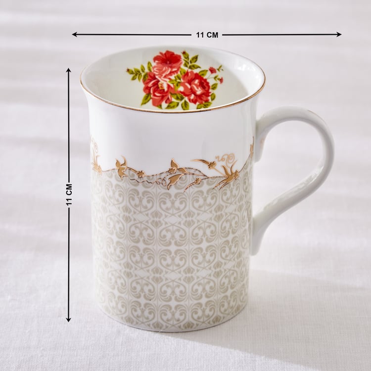 Corsica Marlene Bone China Printed Milk Mug - 370ml