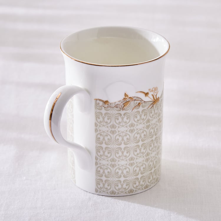 Corsica Marlene Bone China Printed Milk Mug - 370ml