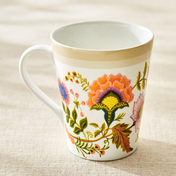 Corsica Marlene Bone China Floral Print Coffee Mug - 340ml