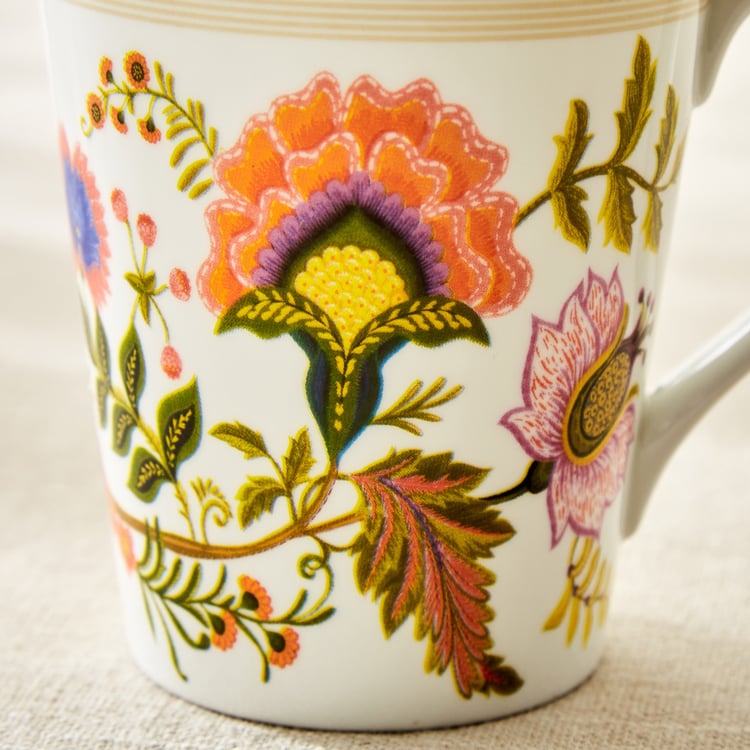 Corsica Marlene Bone China Floral Print Coffee Mug - 340ml