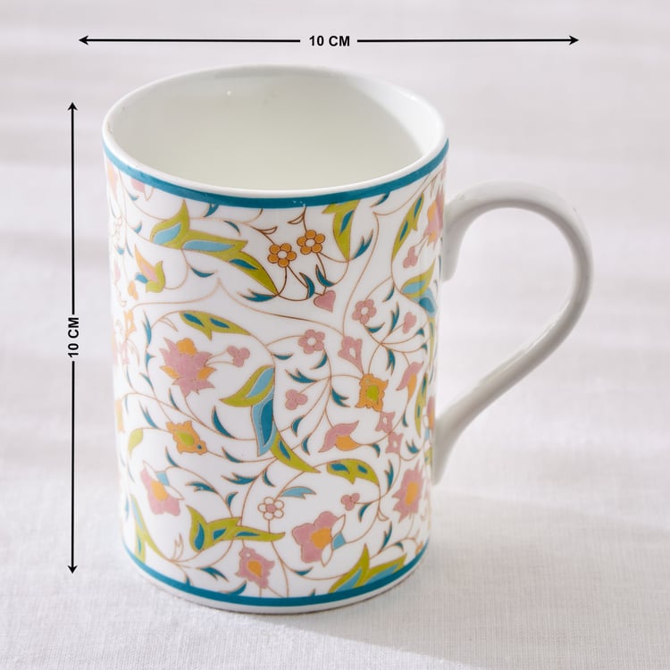 Corsica Marlene Bone China Printed Milk Mug - 330ml