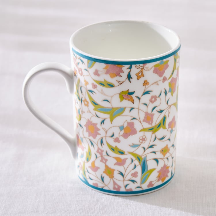 Corsica Marlene Bone China Printed Milk Mug - 330ml