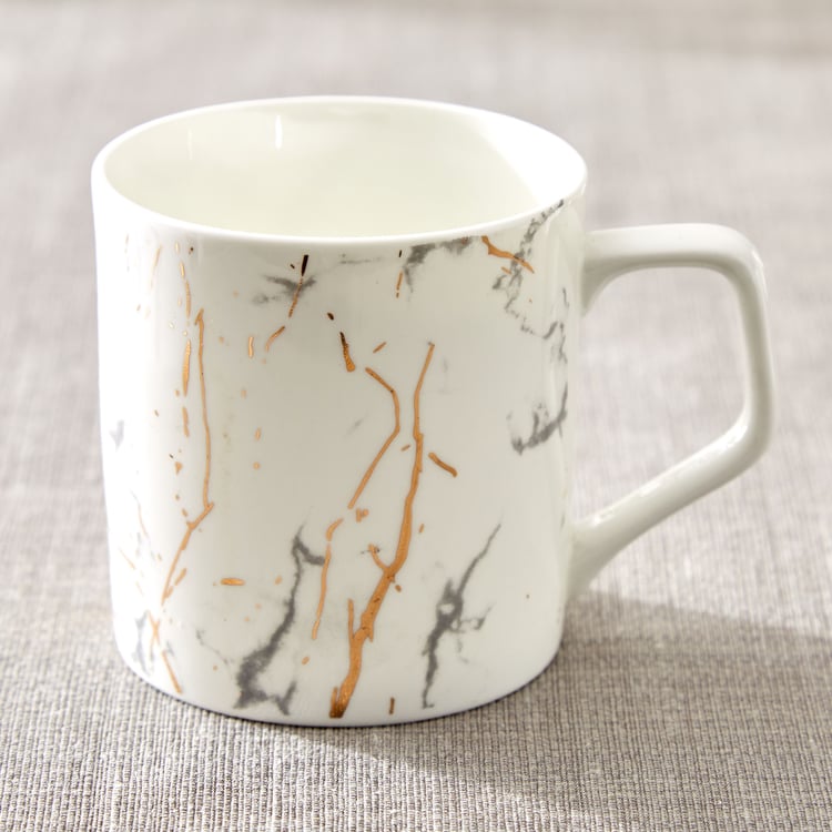 Corsica Reiner Set of 6 Bone China Printed Mugs - 230ml