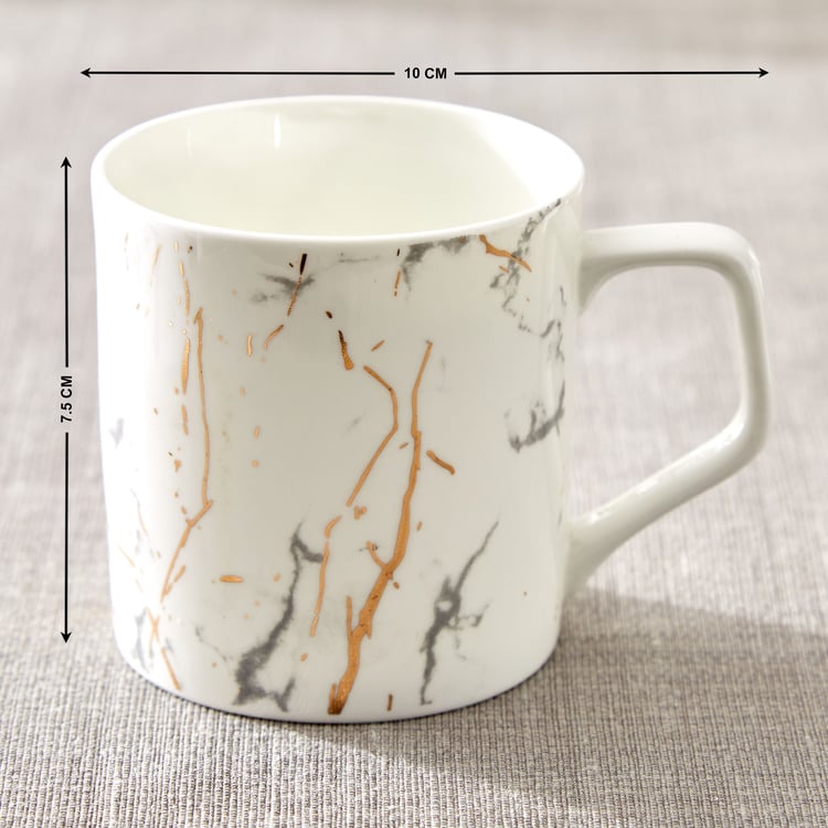 Corsica Reiner Set of 6 Bone China Printed Mugs - 230ml