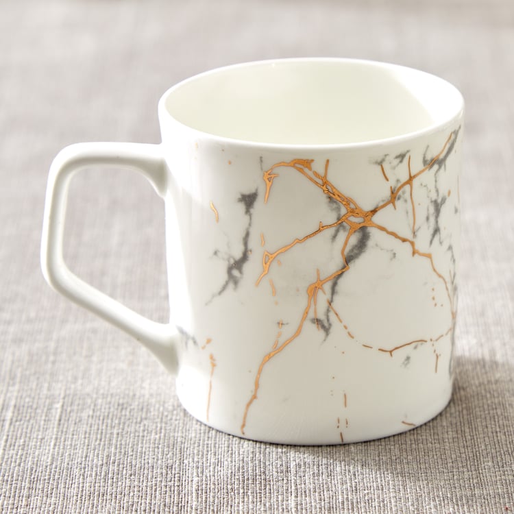 Corsica Reiner Set of 6 Bone China Printed Mugs - 230ml