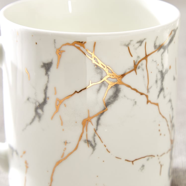 Corsica Reiner Set of 6 Bone China Printed Mugs - 230ml