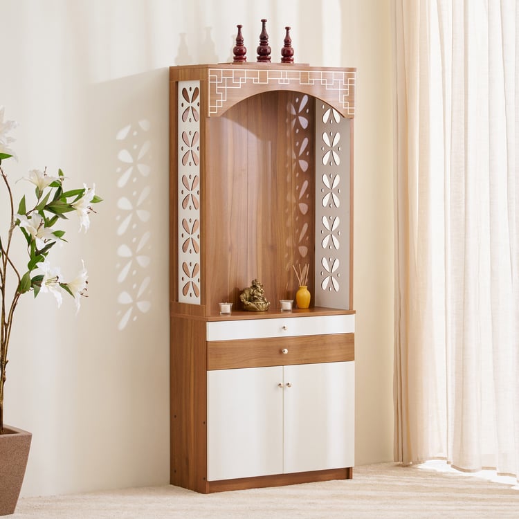 Helios Pooja Unit - Teak