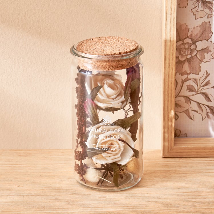 Corsica Axel Dried Flower Arrangement in Glass Jar