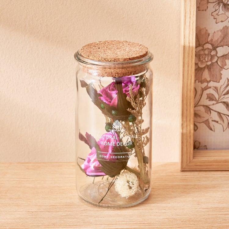 Corsica Axel Dried Flower Arrangement in Glass Jar