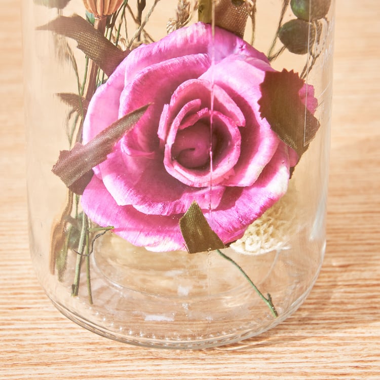 Corsica Axel Dried Flower Arrangement in Glass Jar