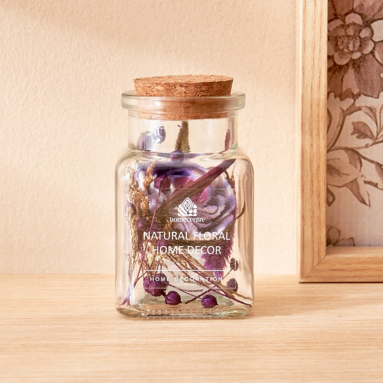 Corsica Axel Dried Flower Arrangement in Glass Jar